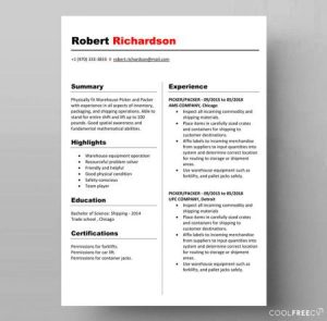 resume format docx free download